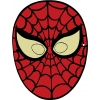 Disegno di Maschera di Spiderman da Ritagliare a colori