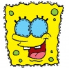 Disegno di Maschera di Spongebob da Ritagliare a colori