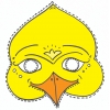 Disegno di Maschera di Uccello a colori