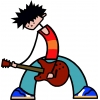 disegno di Cantante Rock a colori disegno di Cantante Rock a colori