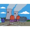 Disegno di Centrale Nucleare a colori