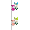 Disegno di Segnalibro Gattino e Uccellino a colori