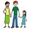 Disegno di Famiglia a colori