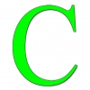 Disegno di Lettera C a colori