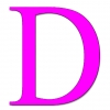 Disegno di Lettera D a colori