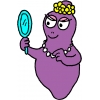 Disegno di Barbabella Barbapapà a colori