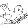 Disegno di Uccelli in Primavera da colorare Disegno di Uccelli in Primavera da colorare