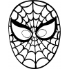 Disegno di Maschera di Spiderman da Ritagliare da colorare Disegno di Maschera di Spiderman da Ritagliare da colorare