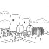 Disegno di Centrale Nucleare da colorare Disegno di Centrale Nucleare da colorare