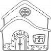 disegno di La Casa da colorare disegno di La Casa da colorare