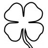 Disegni da colorare di quadrifoglio