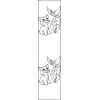 Disegno di Segnalibro Gattino e Uccellino da colorare Disegno di Segnalibro Gattino e Uccellino da colorare