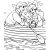 Disegno di Ariel e Eric Innamorati da colorare
