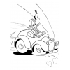 Disegno di Peperino in Auto da colorare Disegno di Peperino in Auto da colorare