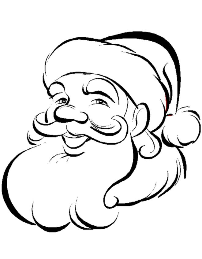 Disegno Cappello Babbo Natale Da Colorare