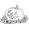 Disegno di La Zucca di Halloween da colorare