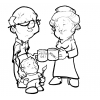 Disegno di Festa dei Nonni da colorare