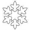 Disegno di Fiocco di Neve da colorare Disegno di Fiocco di Neve da colorare
