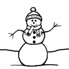 Disegno di Il Pupazzzo di Neve da colorare Disegno di Il Pupazzzo di Neve da colorare