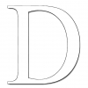 Disegno di Lettera D da colorare