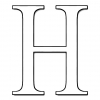 Disegno di Lettera H da colorare