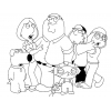 Disegno di Famiglia Griffin da colorare