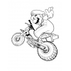disegno di Super Mario Bros in Moto da colorare disegno di Super Mario Bros in Moto da colorare