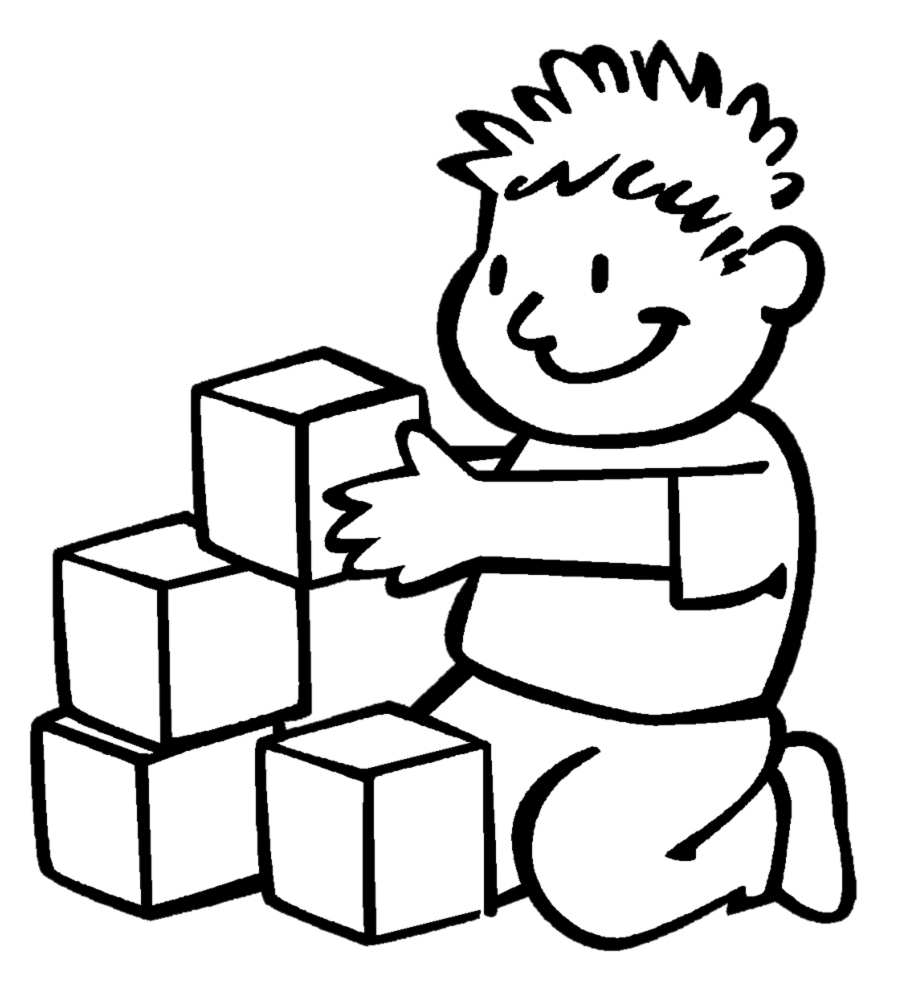 Disegni Bambini Che Giocano Da Colorare