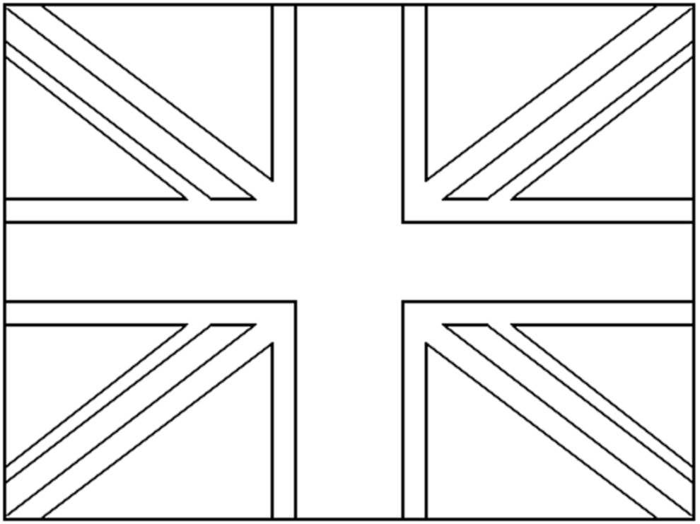 Union Jack Free Colouring Pages