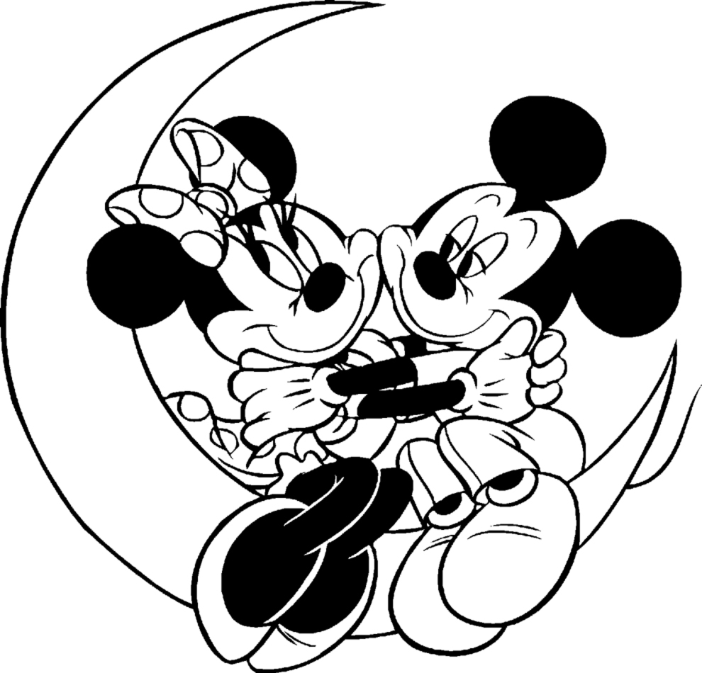 Immagini Minnie E Topolino Da Colorare