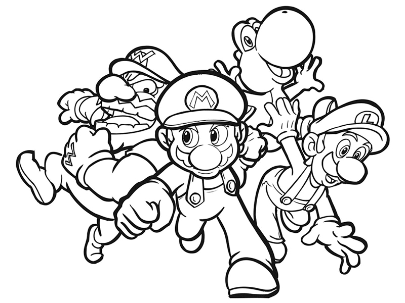 Mario Bros Da Stampare E Colorare