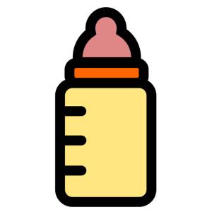 Disegno di Biberon a colori