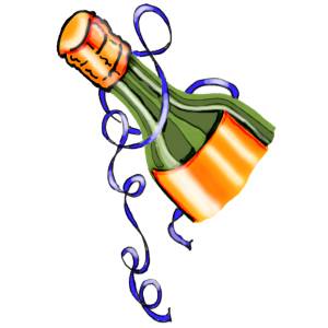 Disegno di Bottiglia di Spumante a colori