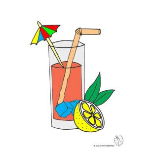 Disegno di Cocktail  a colori