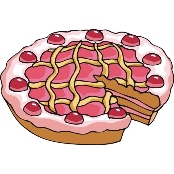 Disegno di Crostata a colori