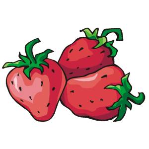 Disegno di Fragole a colori