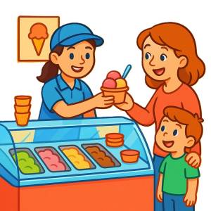 Disegno di Gelateria a colori