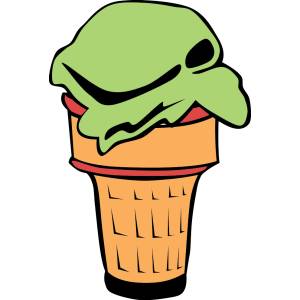 Disegno di Gelato con Cono a colori