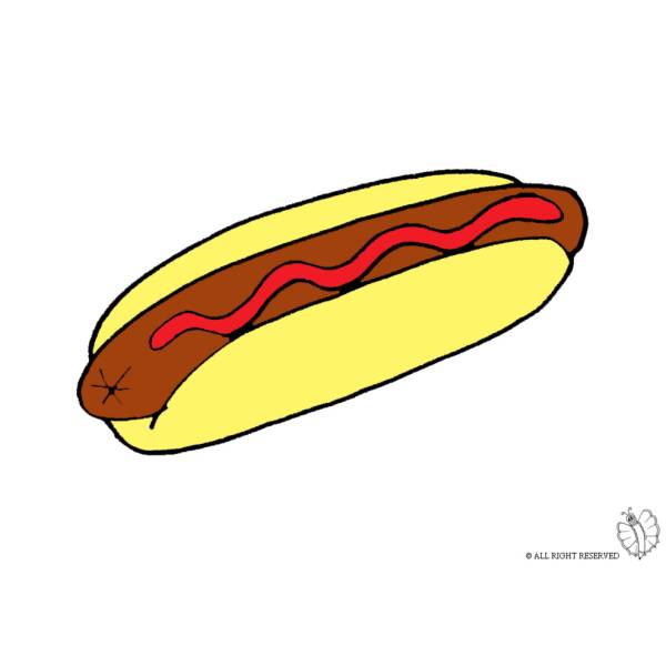 Disegno di Hot Dog a colori