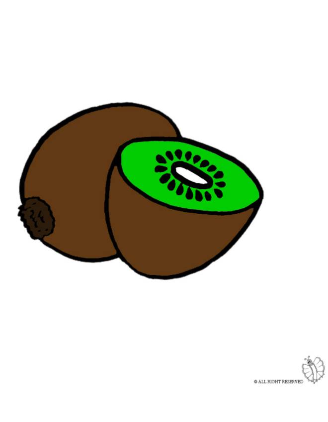 disegno di Kiwi a colori