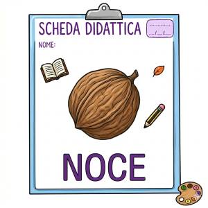 disegno di La Noce Scheda Didattica  a colori