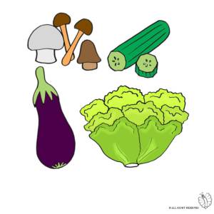 Disegno di Ortaggi e Verdure a colori
