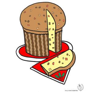 Disegno di Panettone a colori