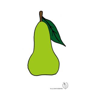 Disegno di Pera  a colori