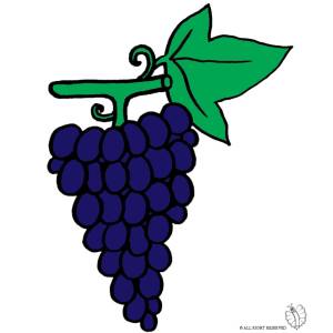 Disegno di Pigna d'uva a colori