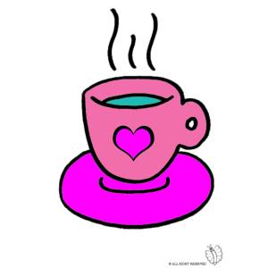 Disegno di Tazzina Cuore a colori