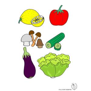 Disegno di Vegetali a colori