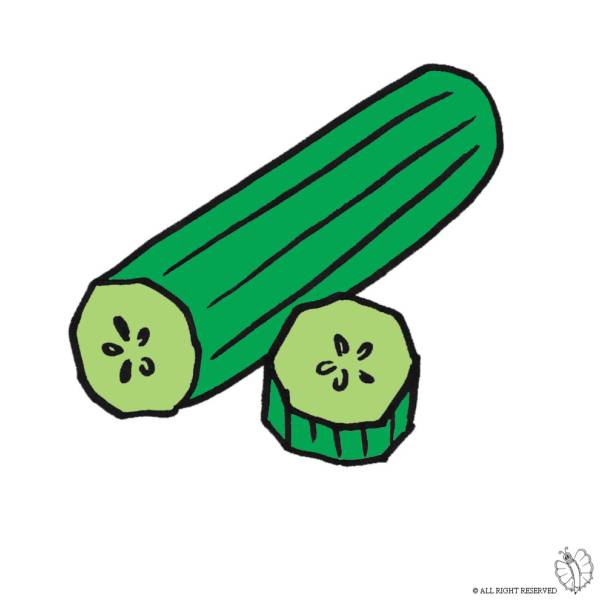Disegno di Zucchina a colori