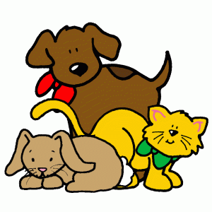 Disegno di Cane Gatto e Coniglio a colori