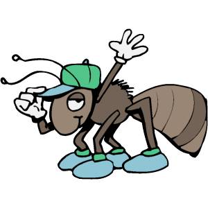 Disegno di La Formica col Cappello a colori